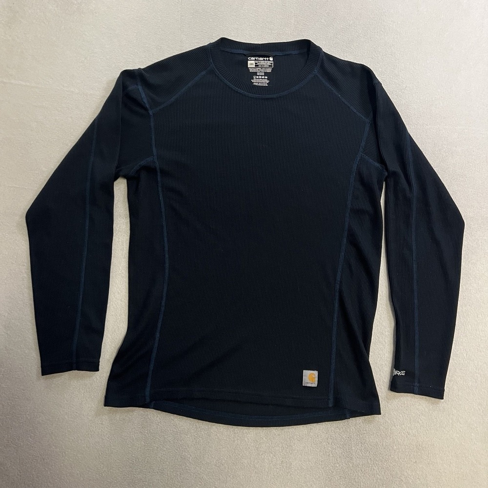 Carhartt Force Thermal Shirt Men's Large Blue Long Sleeve Base Layer Pullover